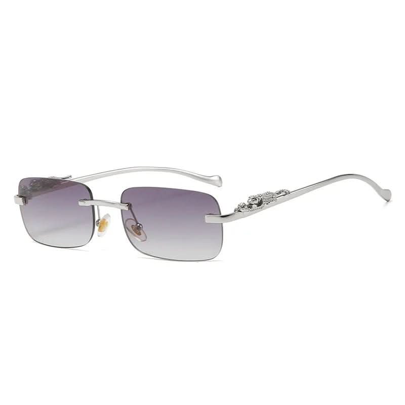 Trendy Leopard Frameless UV Sunglasses
