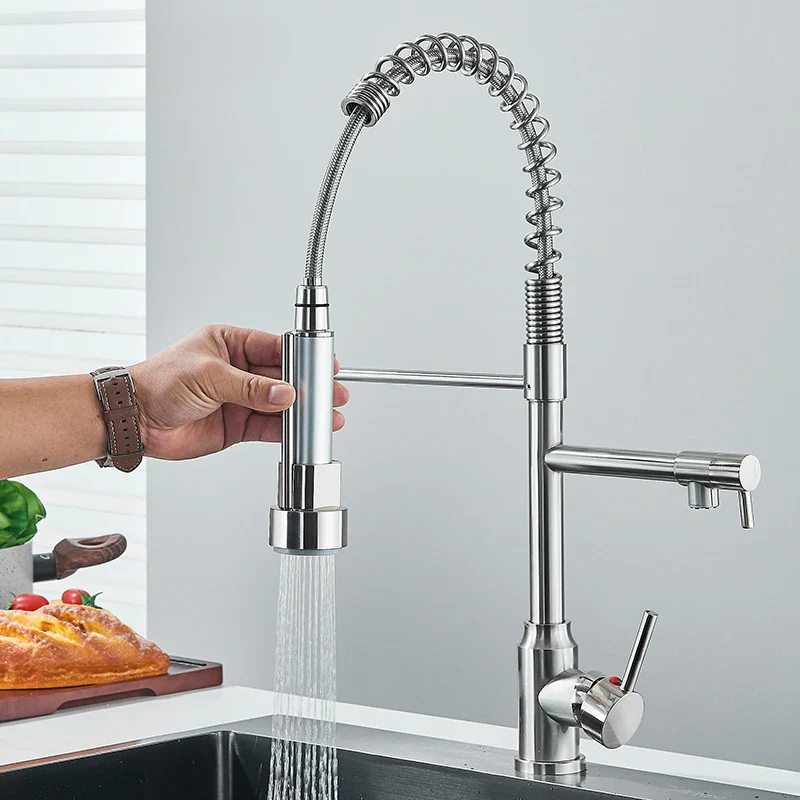 Rotating Single Handle Kitchen Faucet