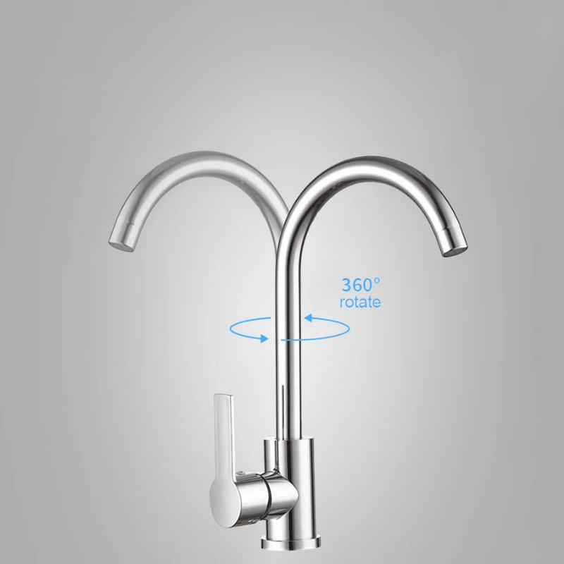 Stainless Steel Single Handle Kitchen Faucet