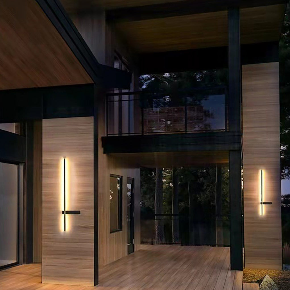 Outdoor Weatherproof Black LED Wall Lanterns