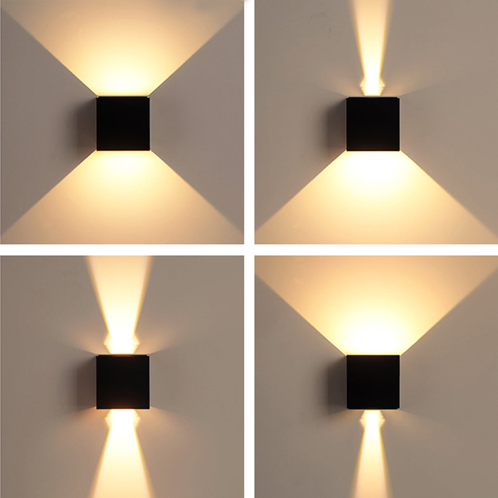 Outdoor Adjustable LED Wall Lights Waterproof Exterior Spotlights