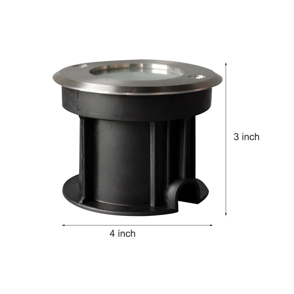 Outdoor Waterproof Step Lights LED Chrome Garden Inset Lights