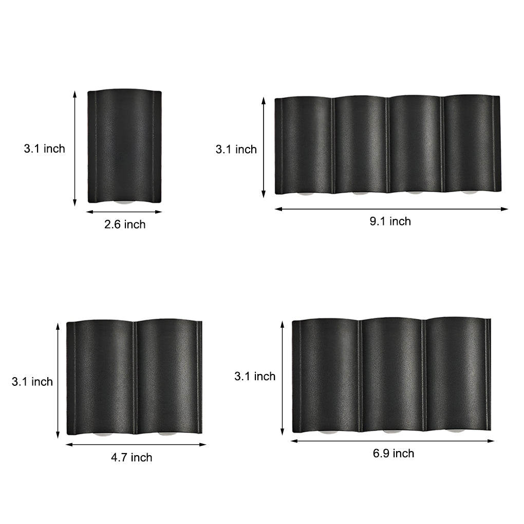 Modern Outdoor LED Wall Sconce Light Waterproof