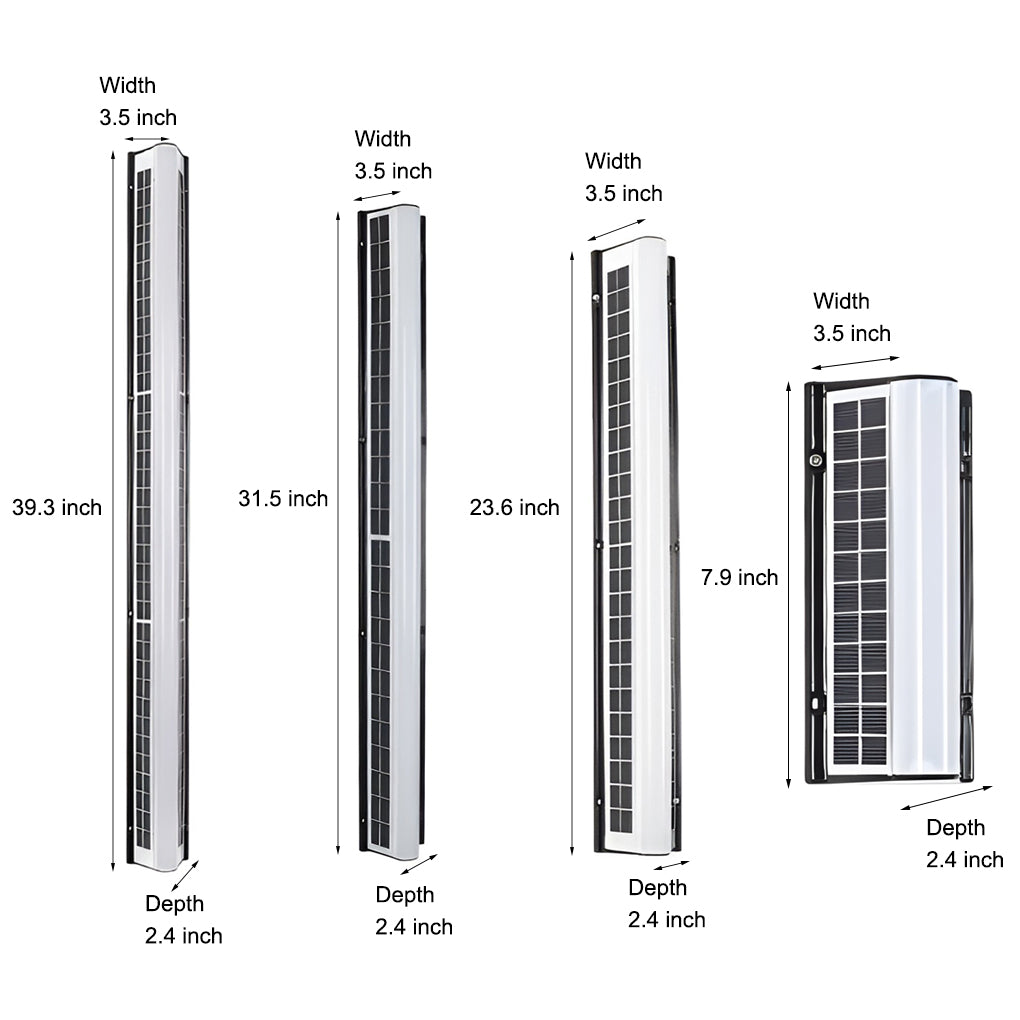 Outdoor LED Solar Wall Lamp Waterproof Modern Linear Light - Cofik