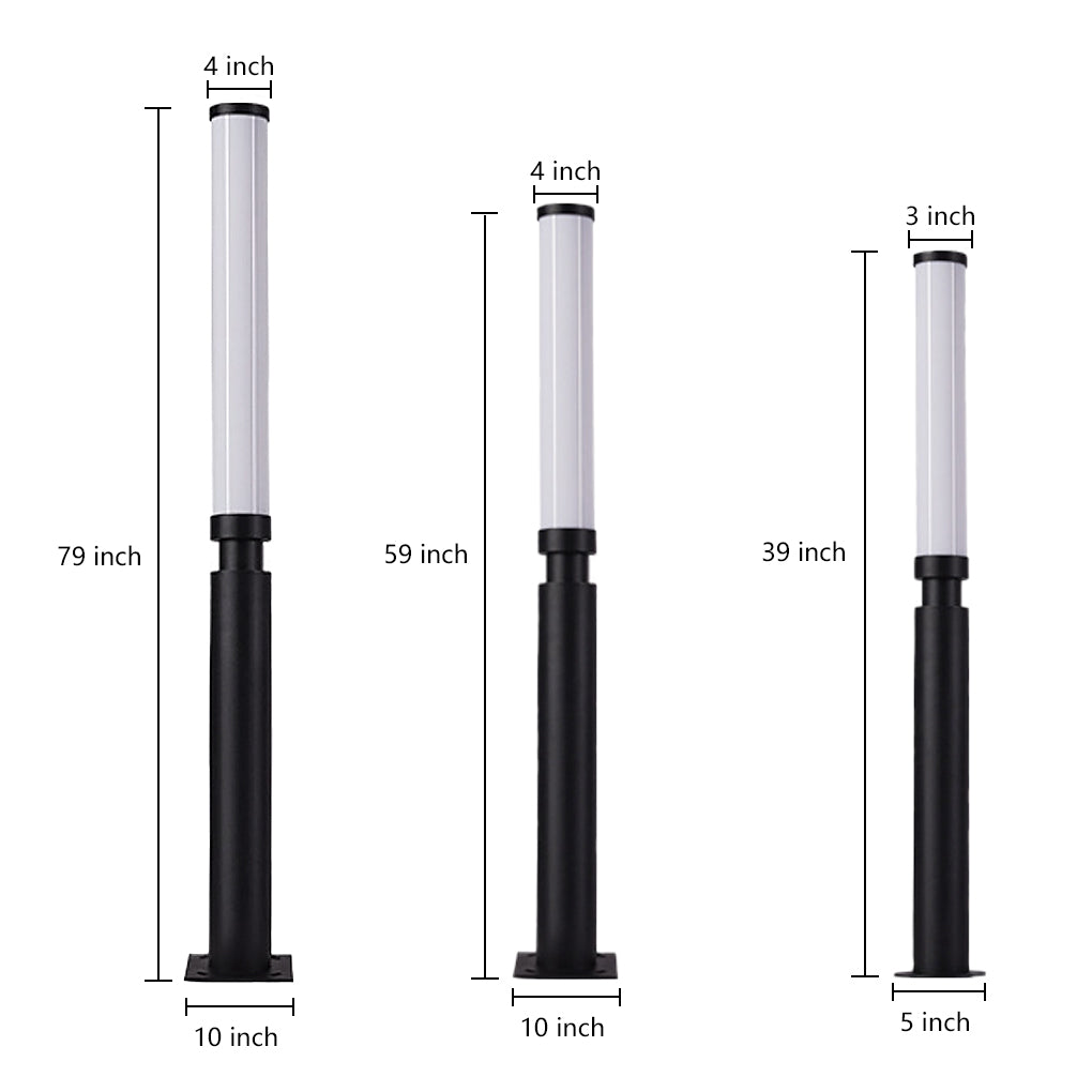 Bright Outdoor LED Garden Pathway Bollard Lights