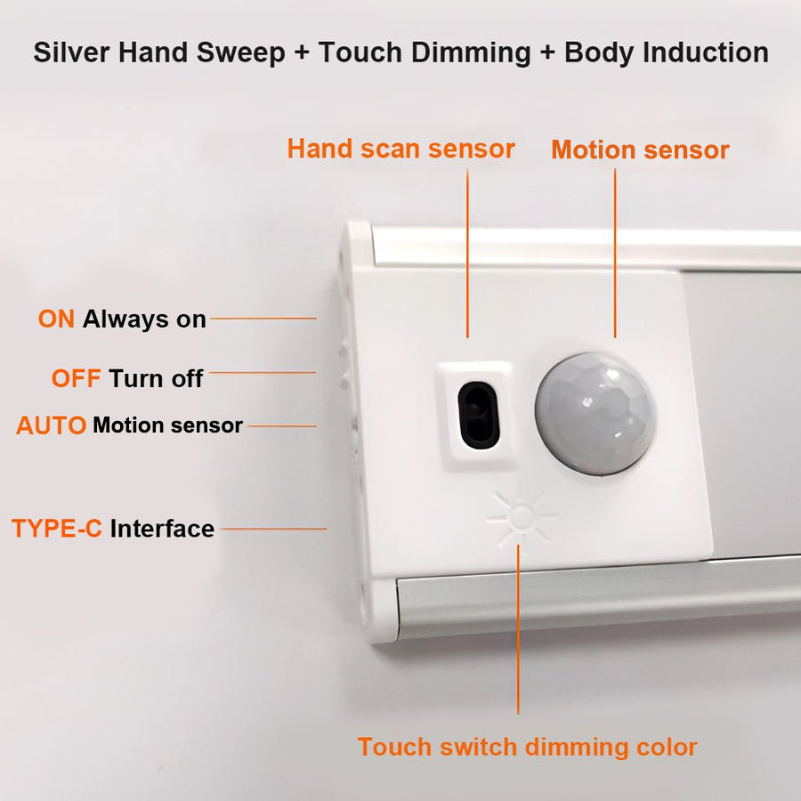 Motion Activated LED Under Cabinet Light with Sensor