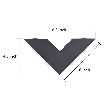 Sleek Outdoor LED Wall Light Waterproof Black Fixture