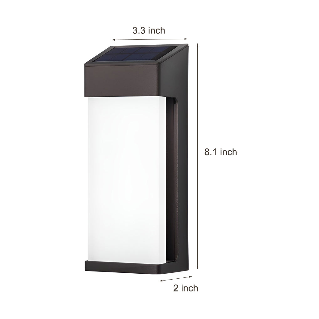 2 Pack Outdoor Solar Powered LED Wall Lights