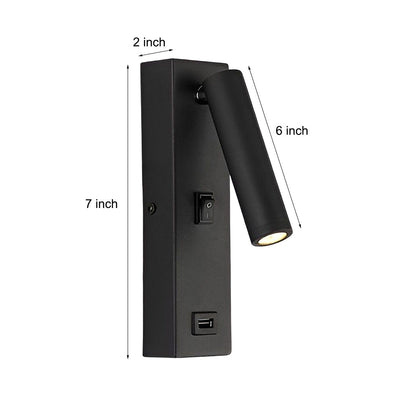 Premium Adjustable LED Wall Light with USB Charger