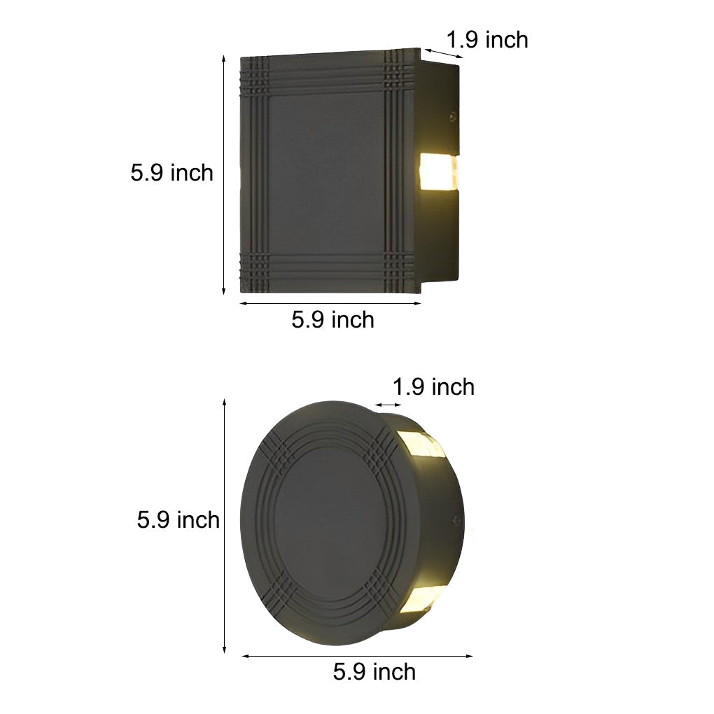 Outdoor 12W LED Star Wall Light Waterproof Modern Lamp
