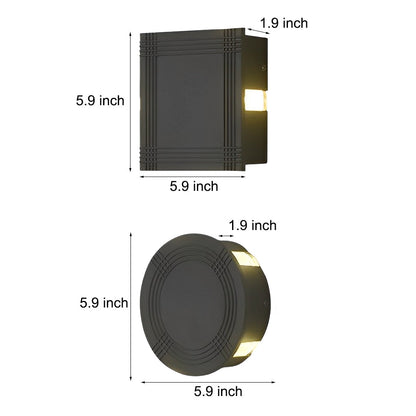 Outdoor 12W LED Star Wall Light Waterproof Modern Lamp
