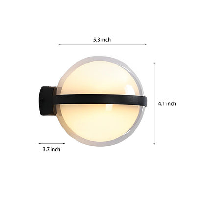 Stylish Round Outdoor LED Wall Light Fixture
