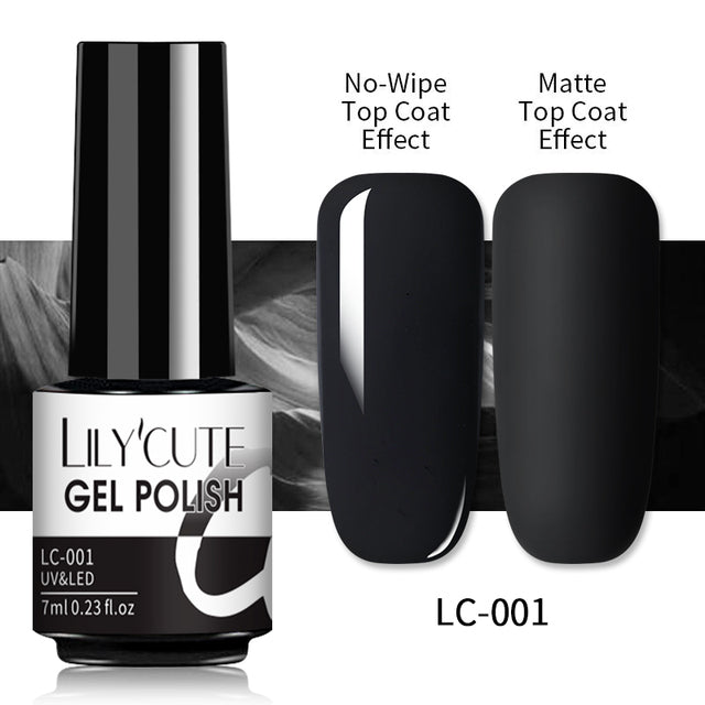 Dark Glossy Black Nail Polish
