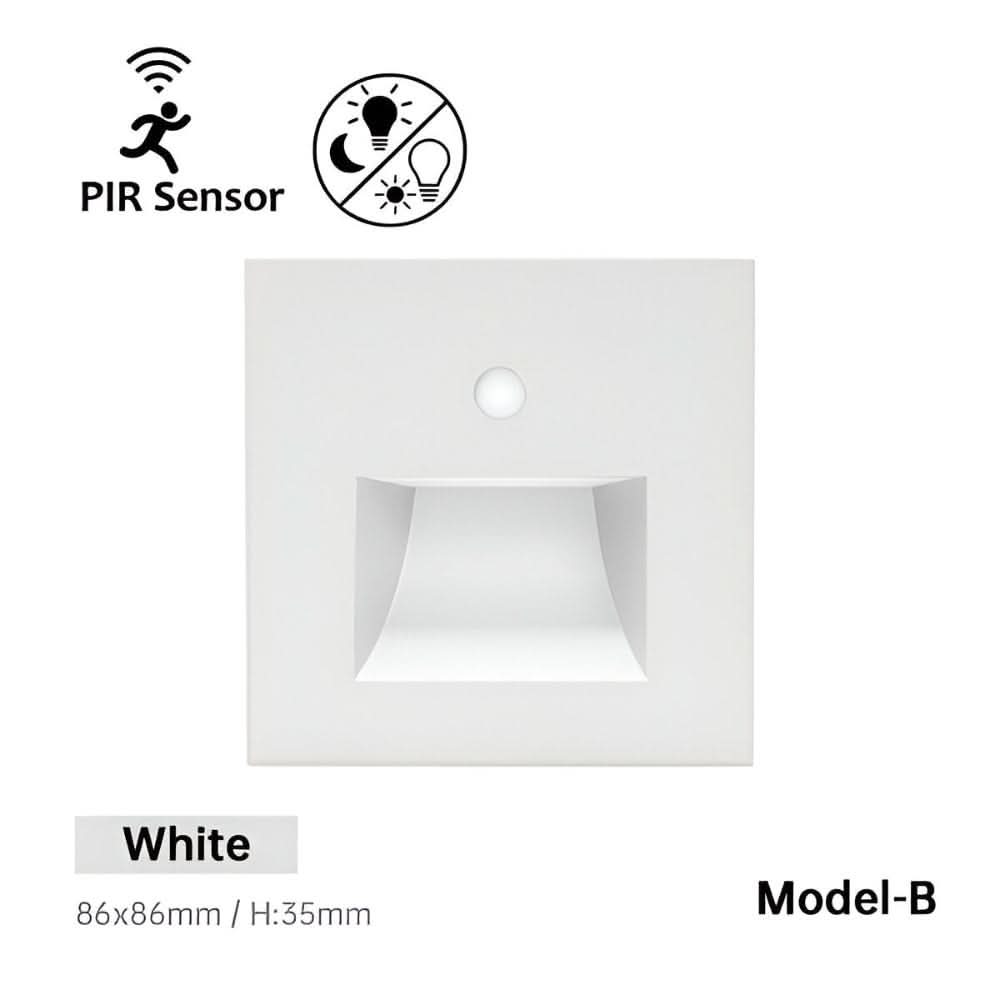 Bright Motion Sensor LED Stair Light with Color Options
