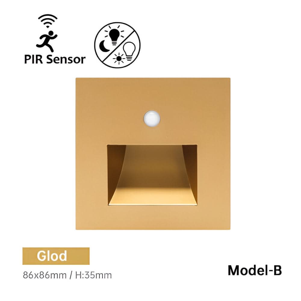 Bright Motion Sensor LED Stair Light with Color Options
