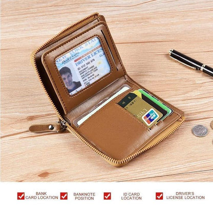 Secure Leather RFID Wallet for Men
