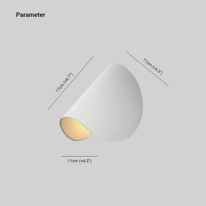 Contemporary Metal LED Color Changing Wall Lamp