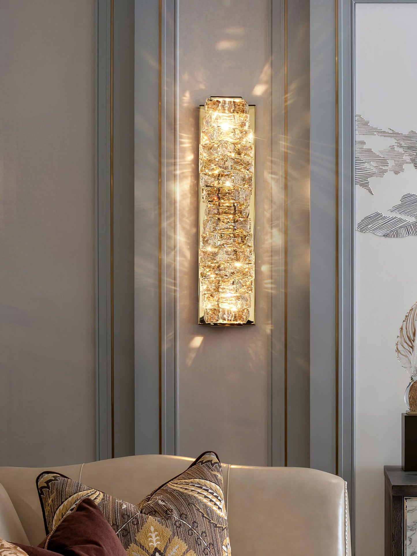 Glossy Glass Panel Lamp