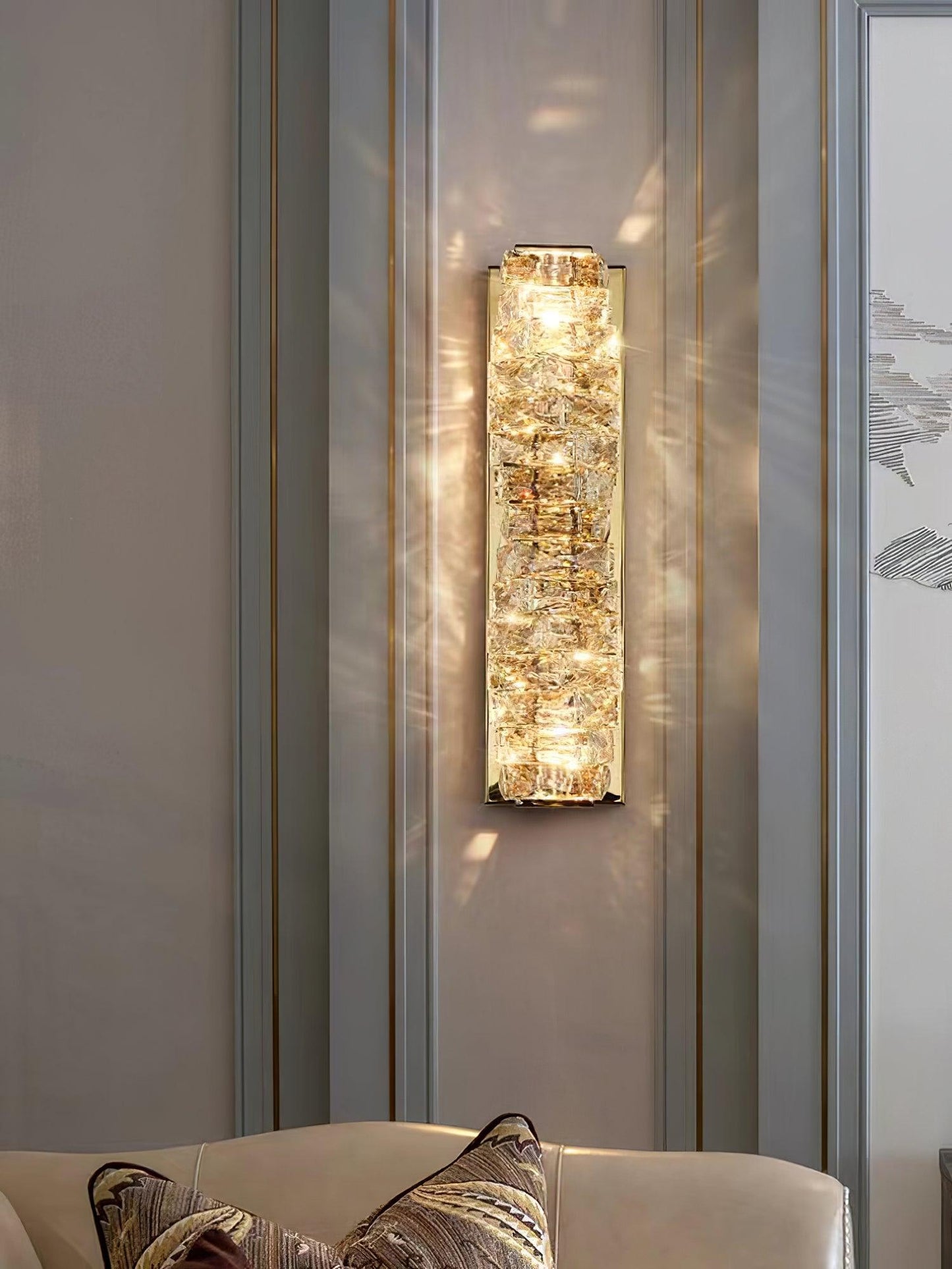 Glossy Glass Panel Lamp