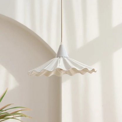 Stylish Ceramic Drop Light with Textured Pattern