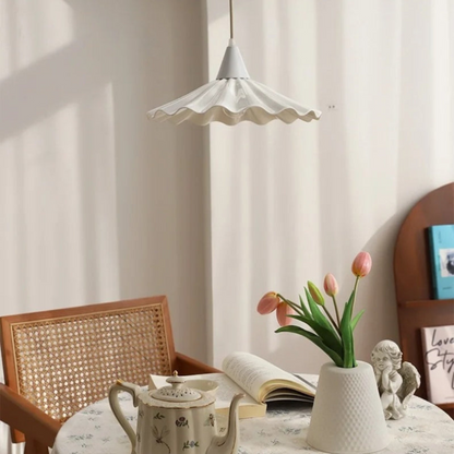 Stylish Ceramic Drop Light with Textured Pattern