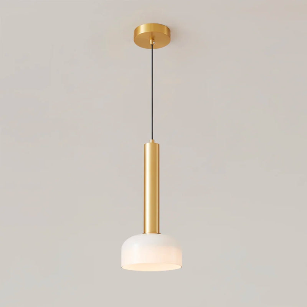 Sleek Copper LED Pendant Light - Adjustable Modern Fixtures - Cofik