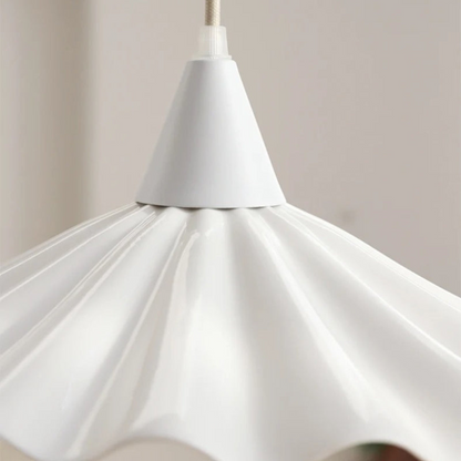 Stylish Ceramic Drop Light with Textured Pattern