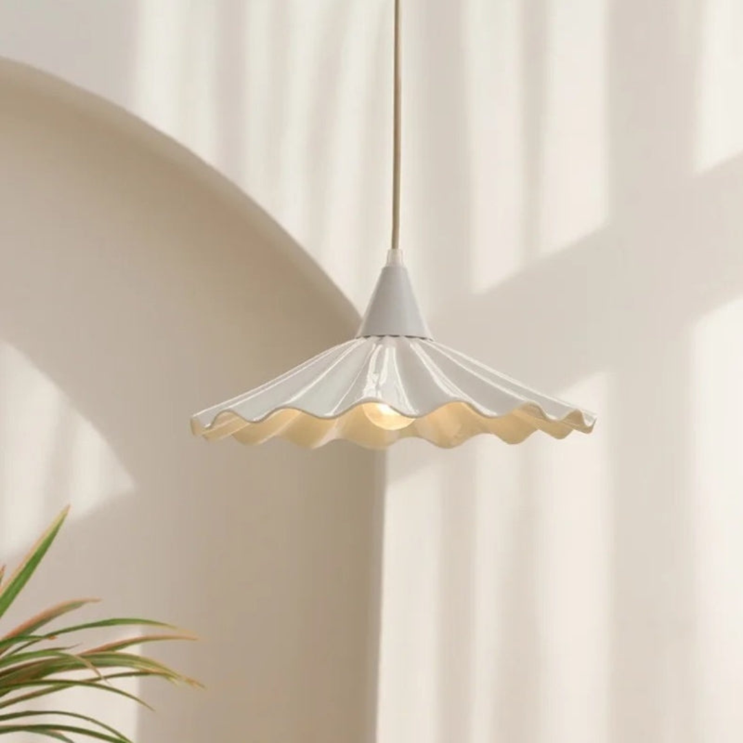 Stylish Ceramic Drop Light with Textured Pattern - Cofik