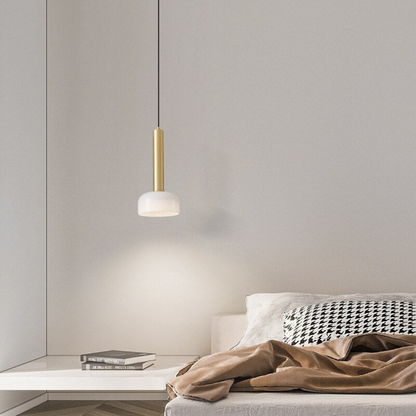 Sleek Copper LED Pendant Light - Adjustable Modern Fixtures