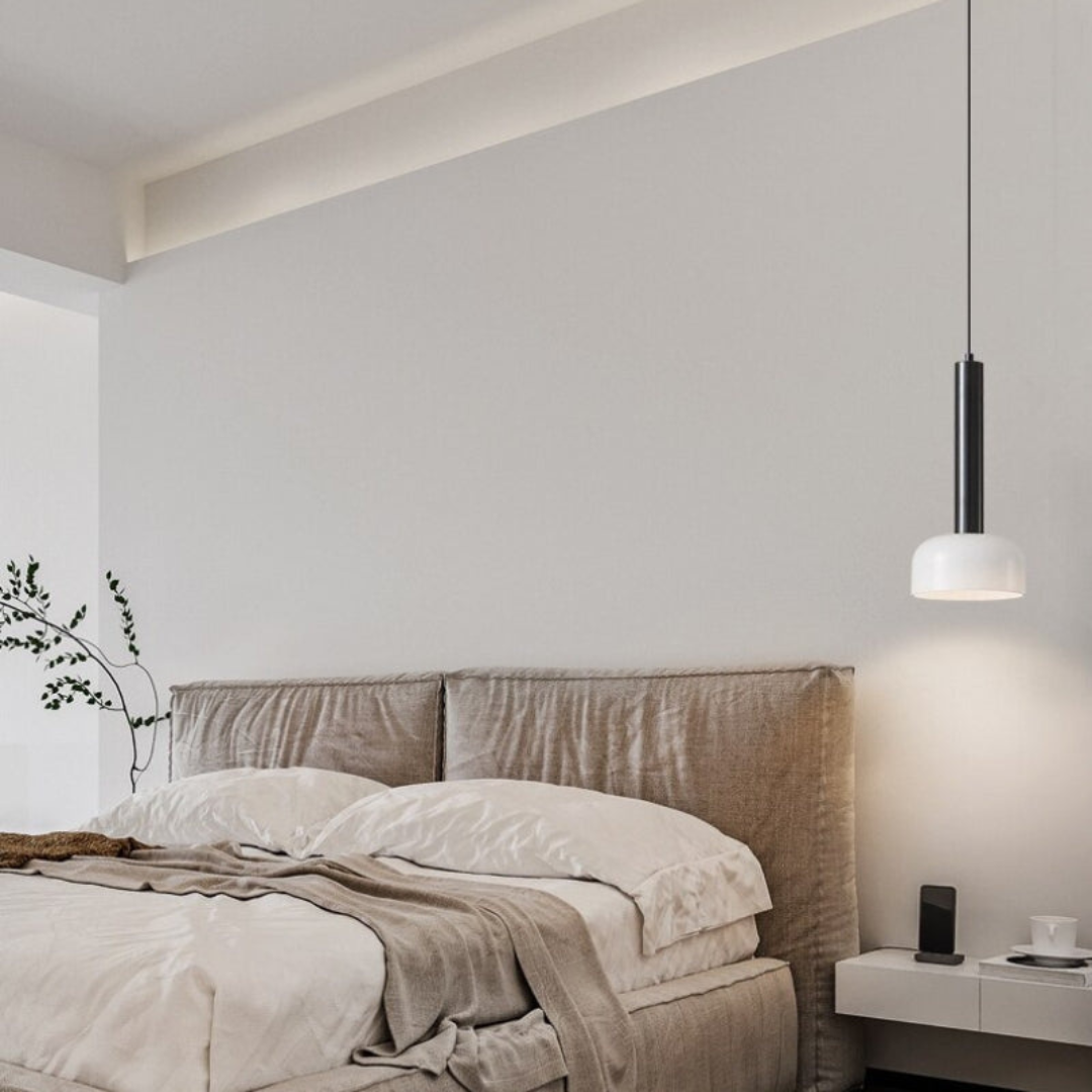 Sleek Copper LED Pendant Light - Adjustable Modern Fixtures