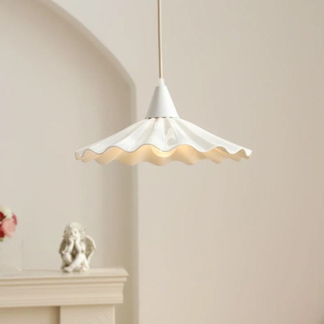 Stylish Ceramic Drop Light with Textured Pattern