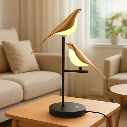 Cute Bird Table Lamp with Warm Soft Glow