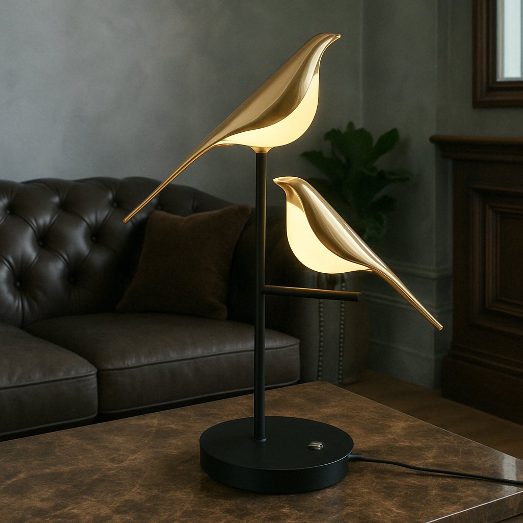 Cute Bird Table Lamp with Warm LED Glow
