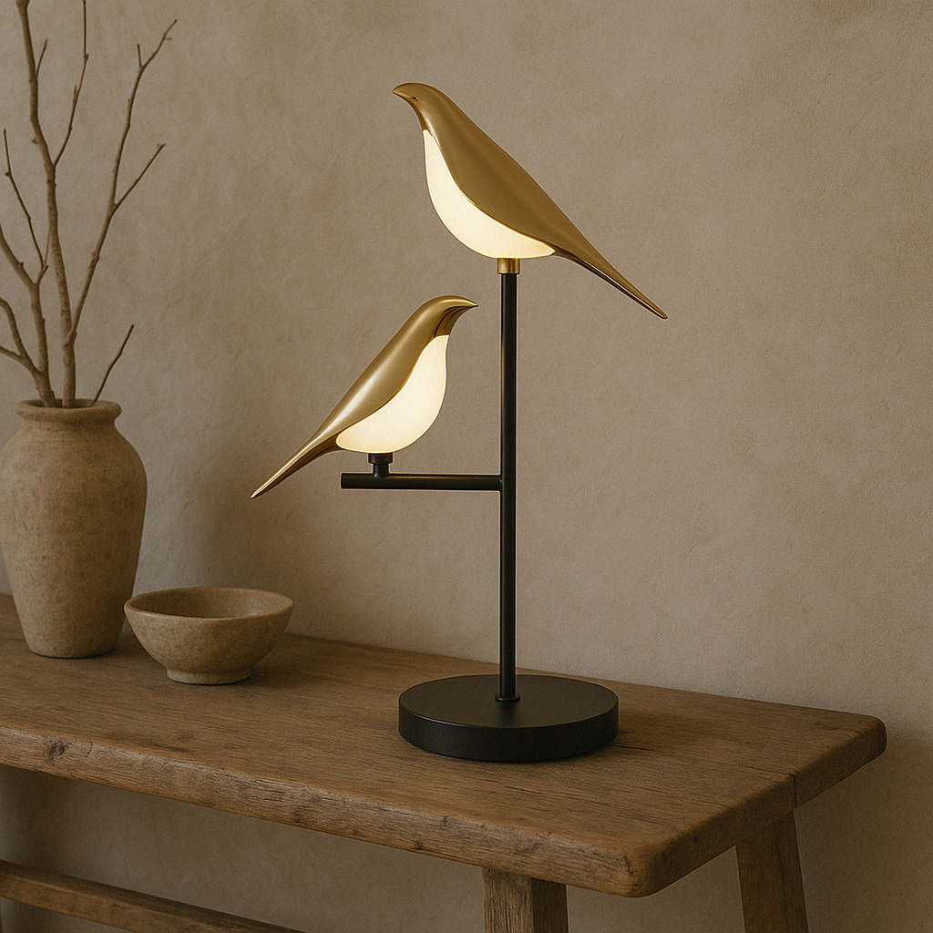 Cute Bird Table Lamp with Warm LED Glow