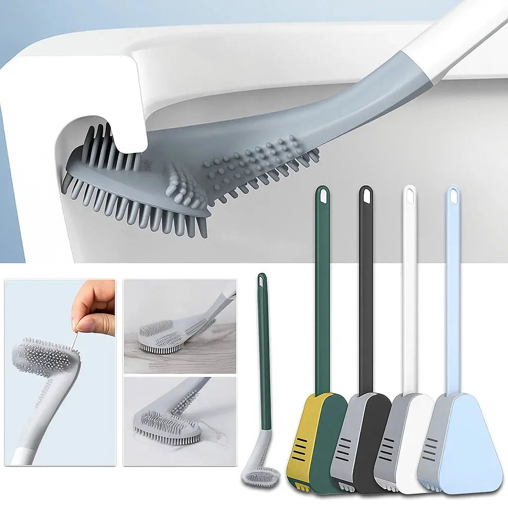 Extended Reach Toilet Brush for Deep Corner Cleaning - Cofik