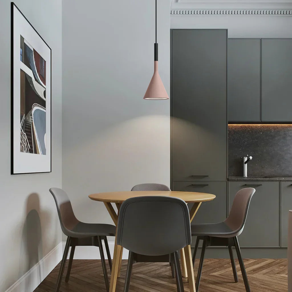 Modern Grey Concrete Pendant Light Fixture