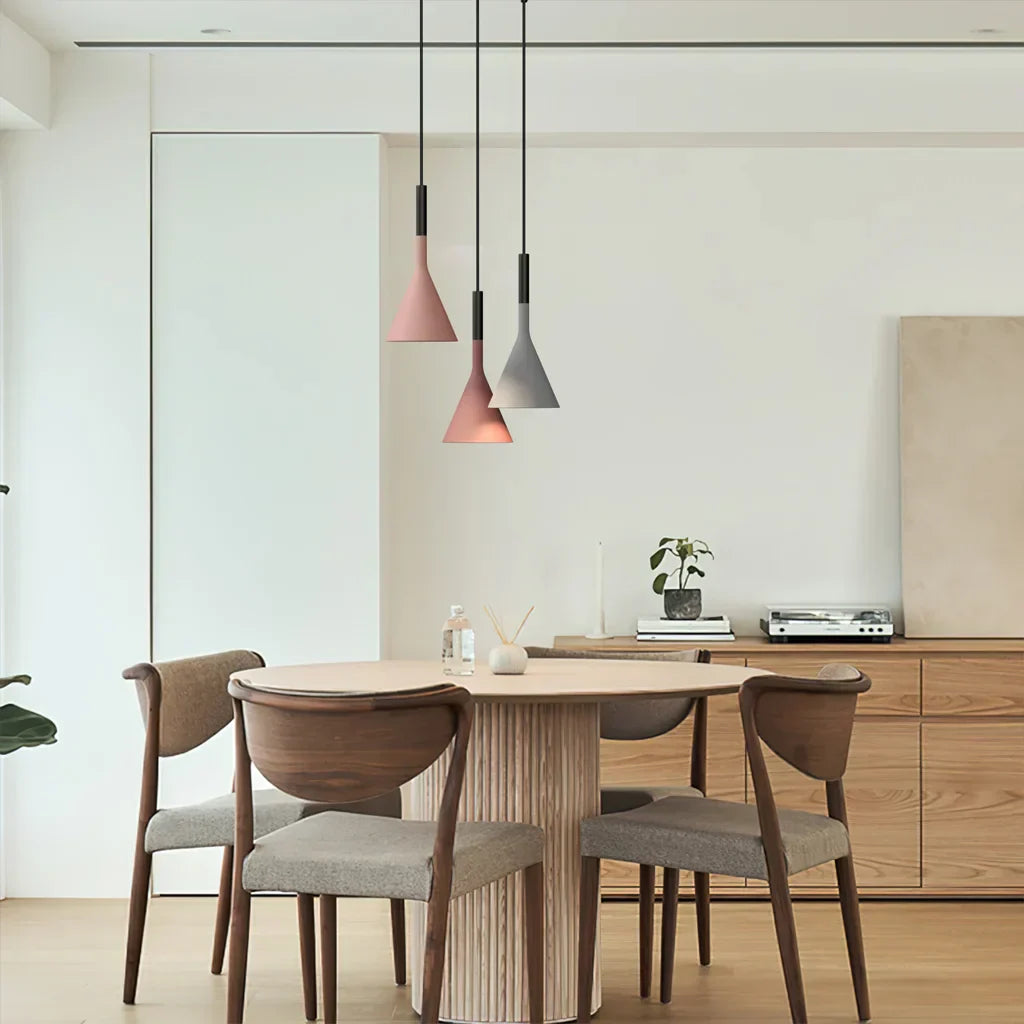 Modern Grey Concrete Pendant Light Fixture