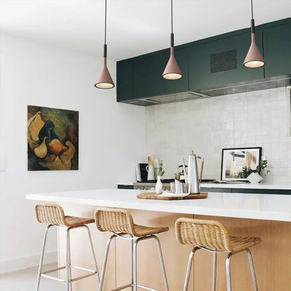 Modern Grey Concrete Pendant Light Fixture