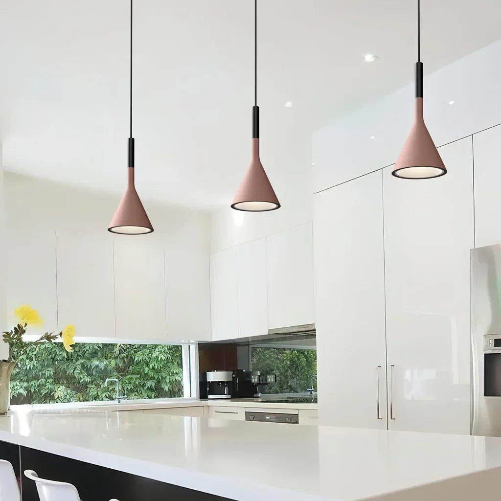 Modern Grey Concrete Pendant Light Fixture