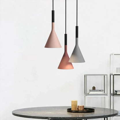 Modern Grey Concrete Pendant Light Fixture