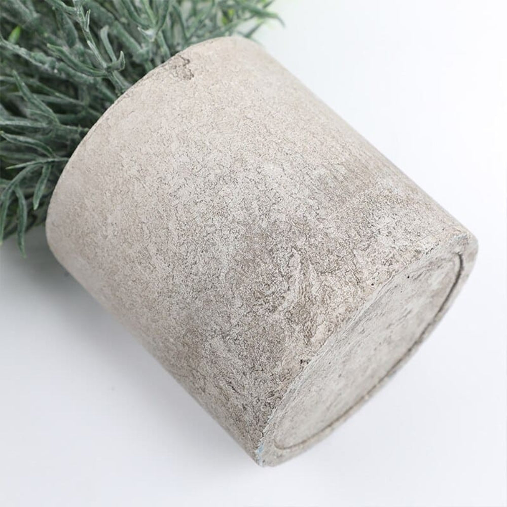 Realistic Leaf Artificial Plant Modern Planter 3pc Set