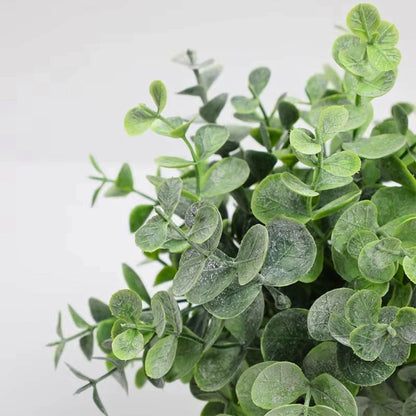 Realistic Leaf Artificial Plant Modern Planter 3pc Set