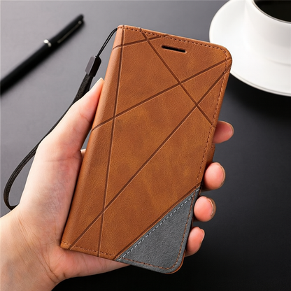Premium Phone Wallet Flip Case Cover
