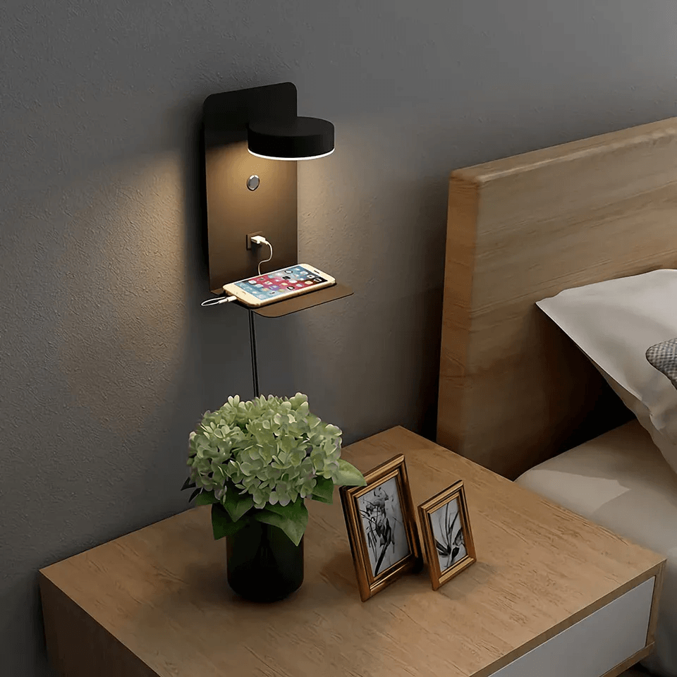 Compact LED Nightlight with USB Charger - Cofik