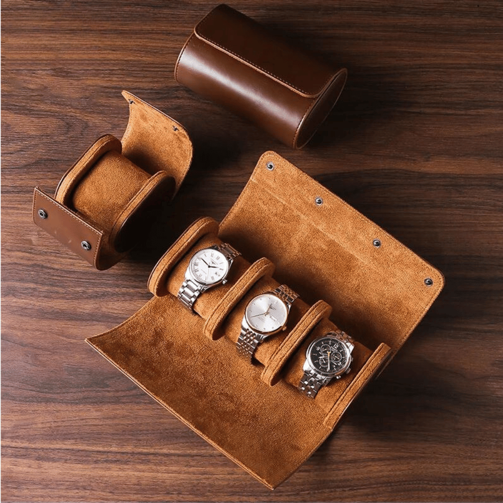 Luxury Leather Watch Travel Box