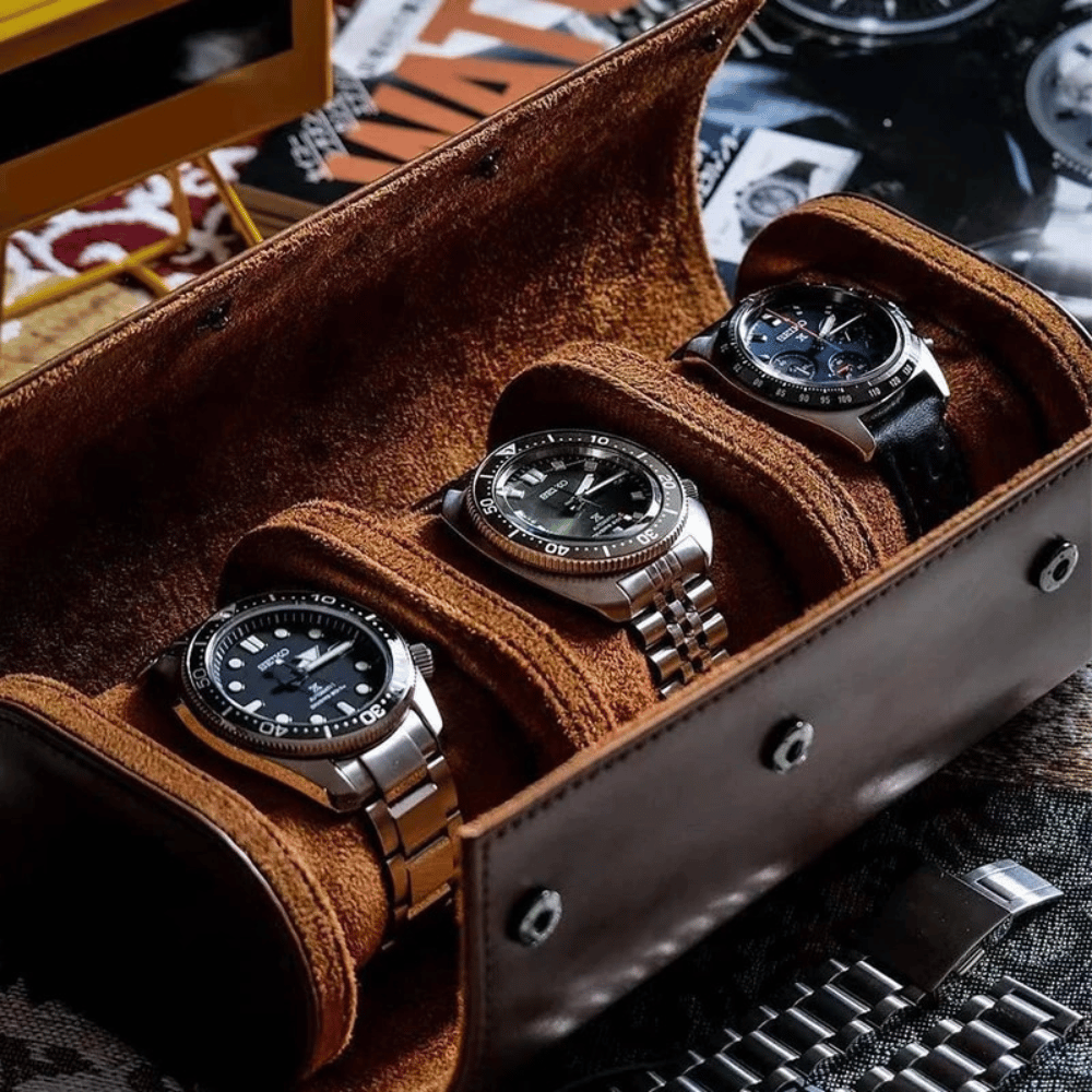 Luxury Leather Watch Travel Box - Cofik