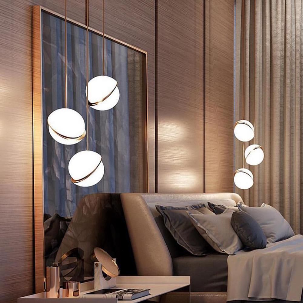 Semi-Circular Hanging Lamp – Contemporary Style