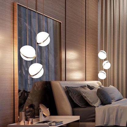 Semi-Circular Hanging Lamp – Contemporary Style