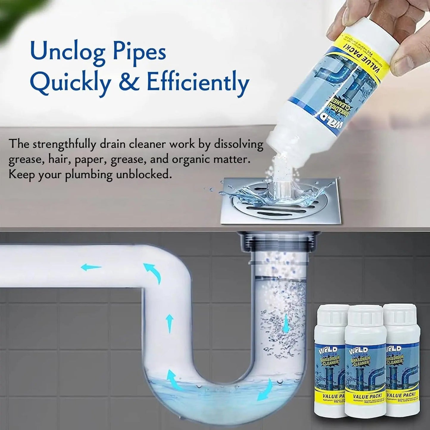 Effective Drain Cleaner for Tough Clogs