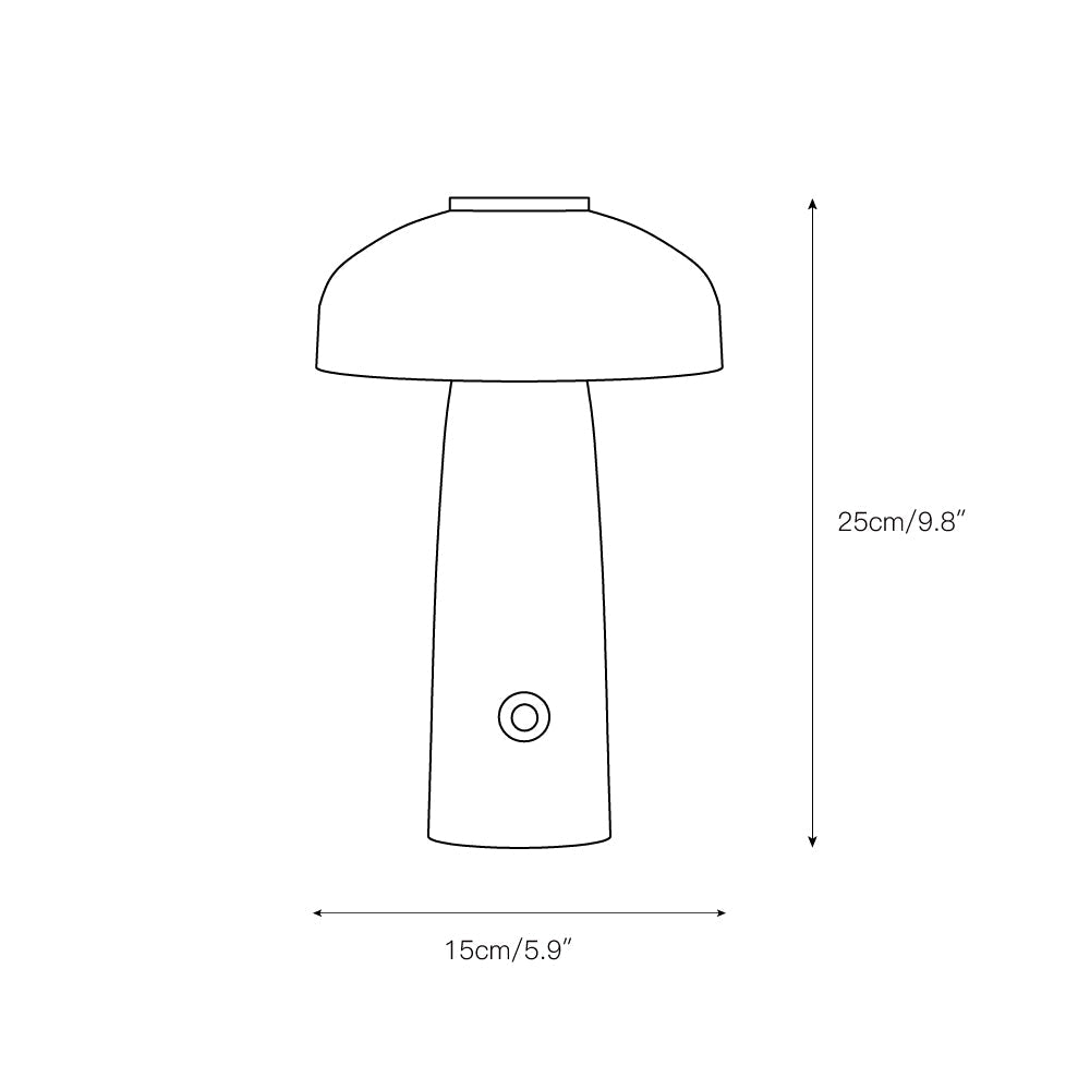 Portable Rechargeable Mushroom Desk Lamp
